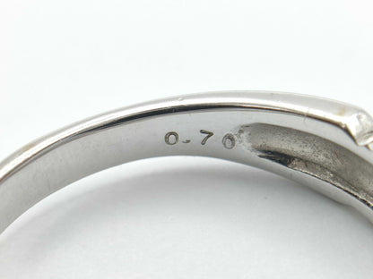Colored Stone 0.70ct K18WG 3.9g Ring 