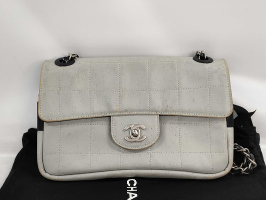 CHANEL CHANEL Chain Shoulder Bag Gray Shoulder Bag