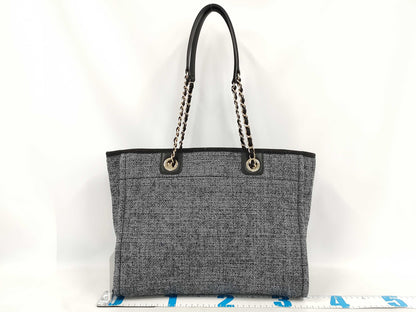 CHANEL Deauville MM Straw Random Tote Bag
