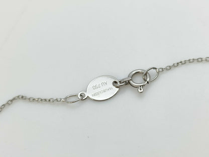 MAUBOUSSIN Soleil Ete Green Amethyst Diamond WG Au750 2.6g Necklace