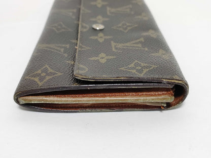 LOUIS VUITTON Monogram Louis Vuitton Monogram Portefeuille Sarah M61374/874AN Wallet
