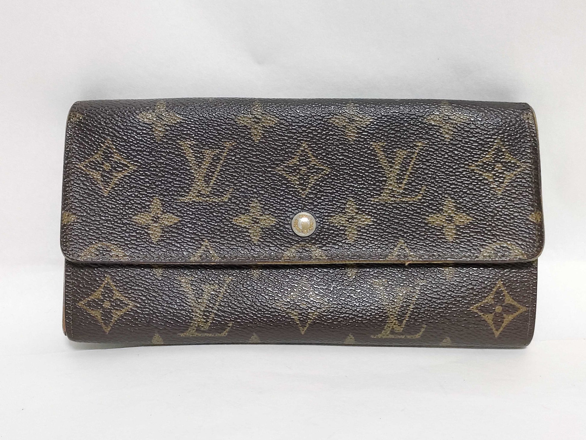 LOUIS VUITTON Monogram Louis Vuitton Monogram Portefeuille Sarah M61374/874AN Wallet
