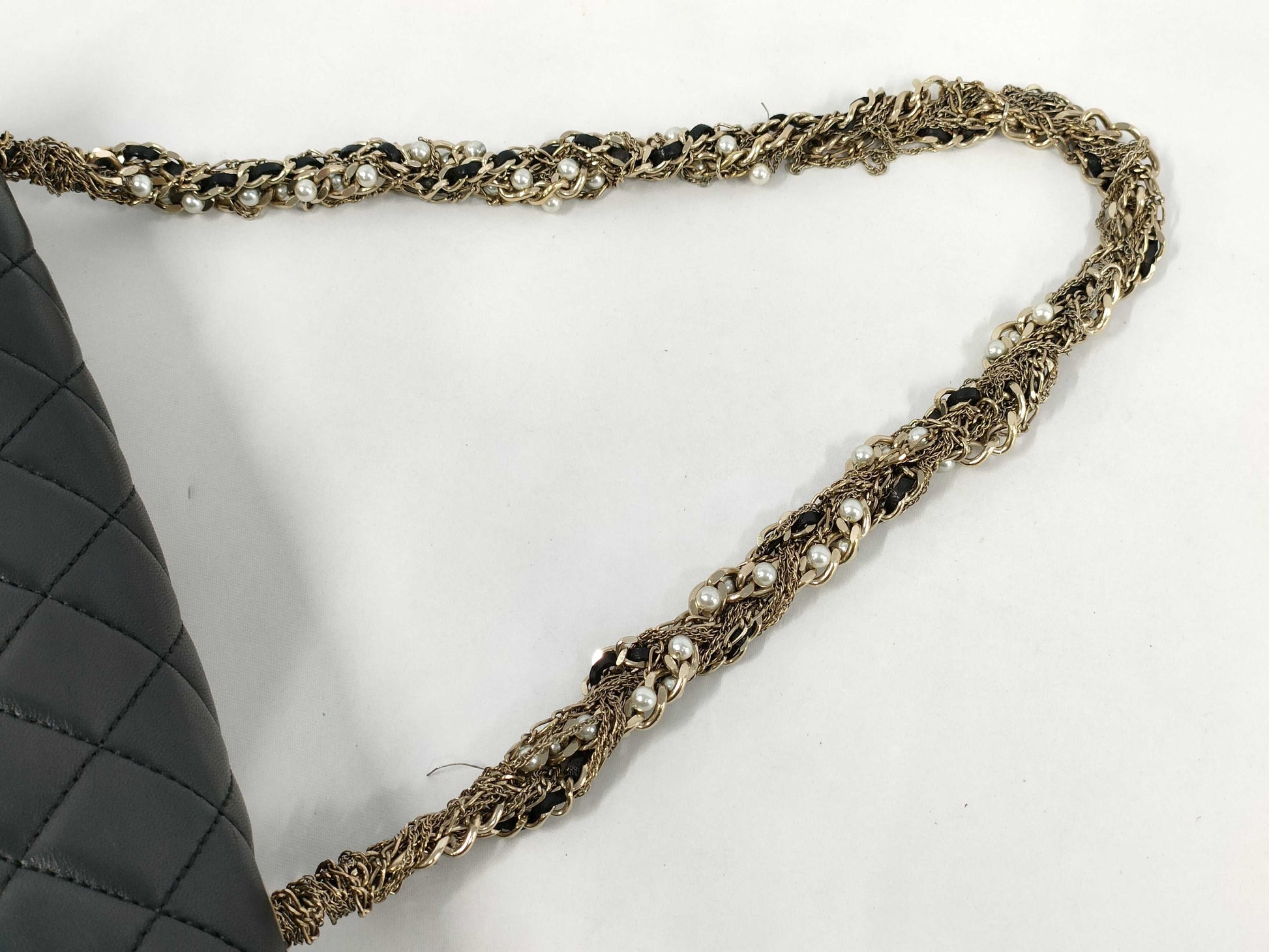 CHANEL Matelasse Chain Shoulder Bag, Lambskin Leather