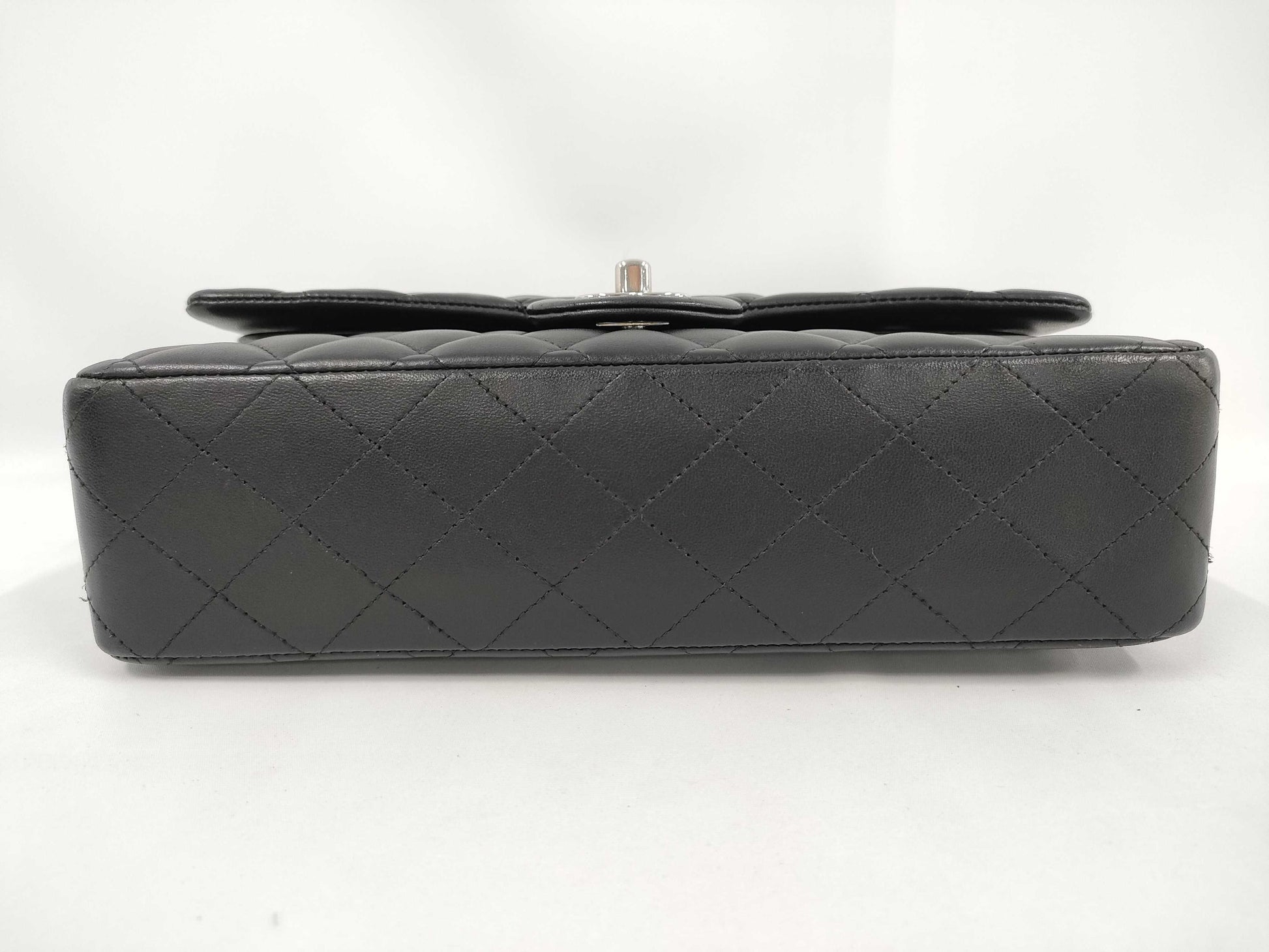 CHANEL Matelasse Double Flap Chain Shoulder Bag, Lambskin