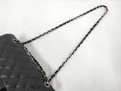 CHANEL Matelasse Double Flap Chain Shoulder Bag, Lambskin