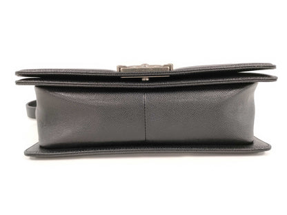 CHANEL Boy Chanel Coco Mark Caviar Leather Chain Shoulder Bag, No. 29