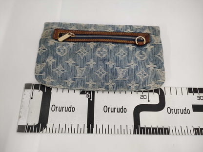 LOUIS VUITTON Vuitton Monogram Denim Clutch Bag Second Bag