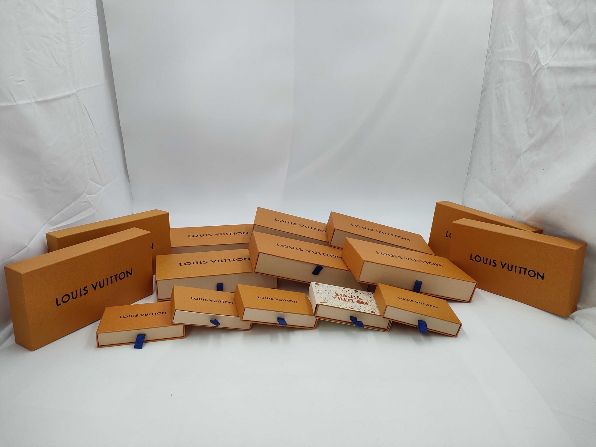 LOUIS VUITTON Empty Boxes for Long Wallets and Small Items, 15 Boxes 