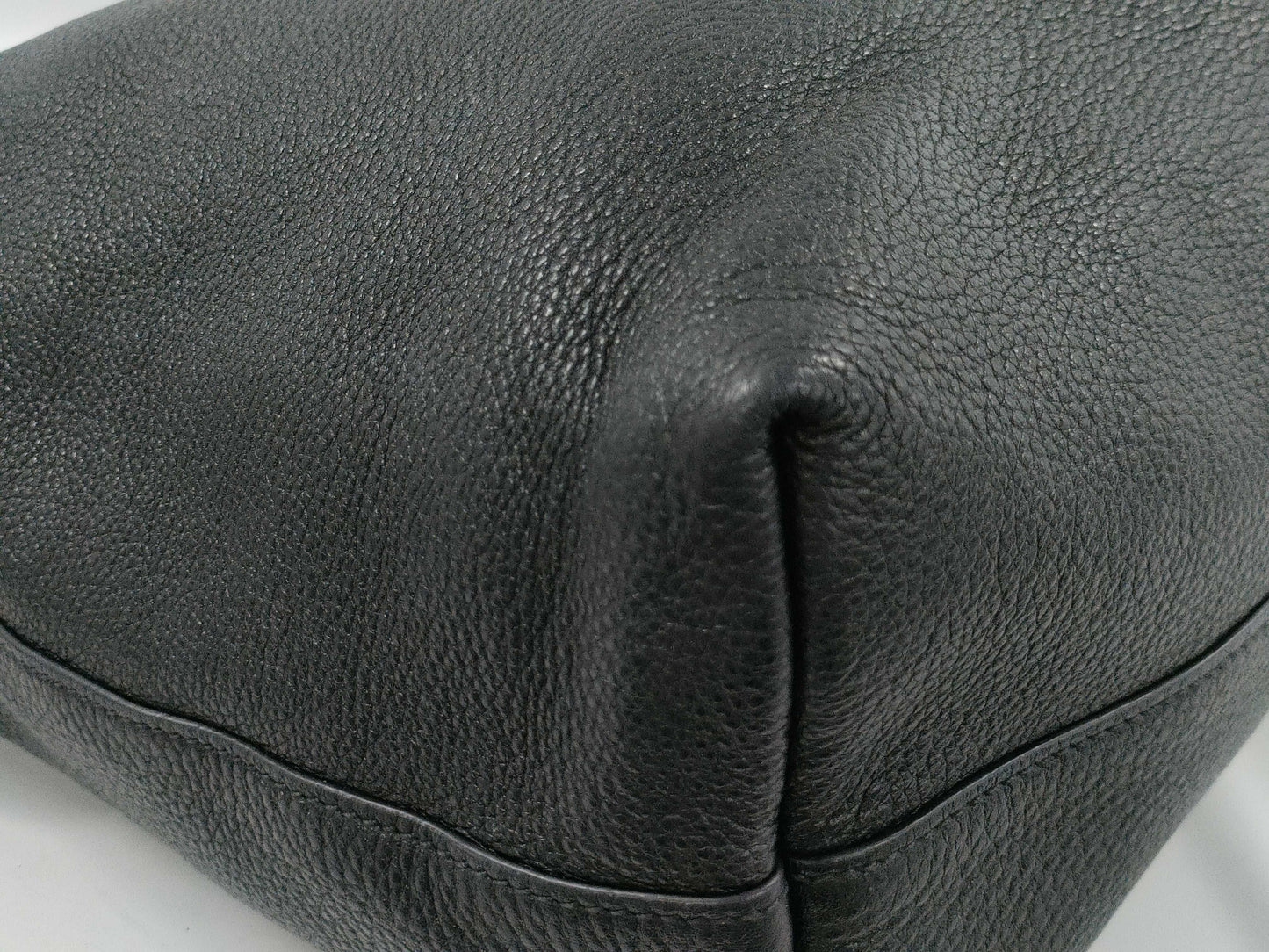 PRADA 2-Way Leather Tote Bag Shoulder Bag Black Tote Bag