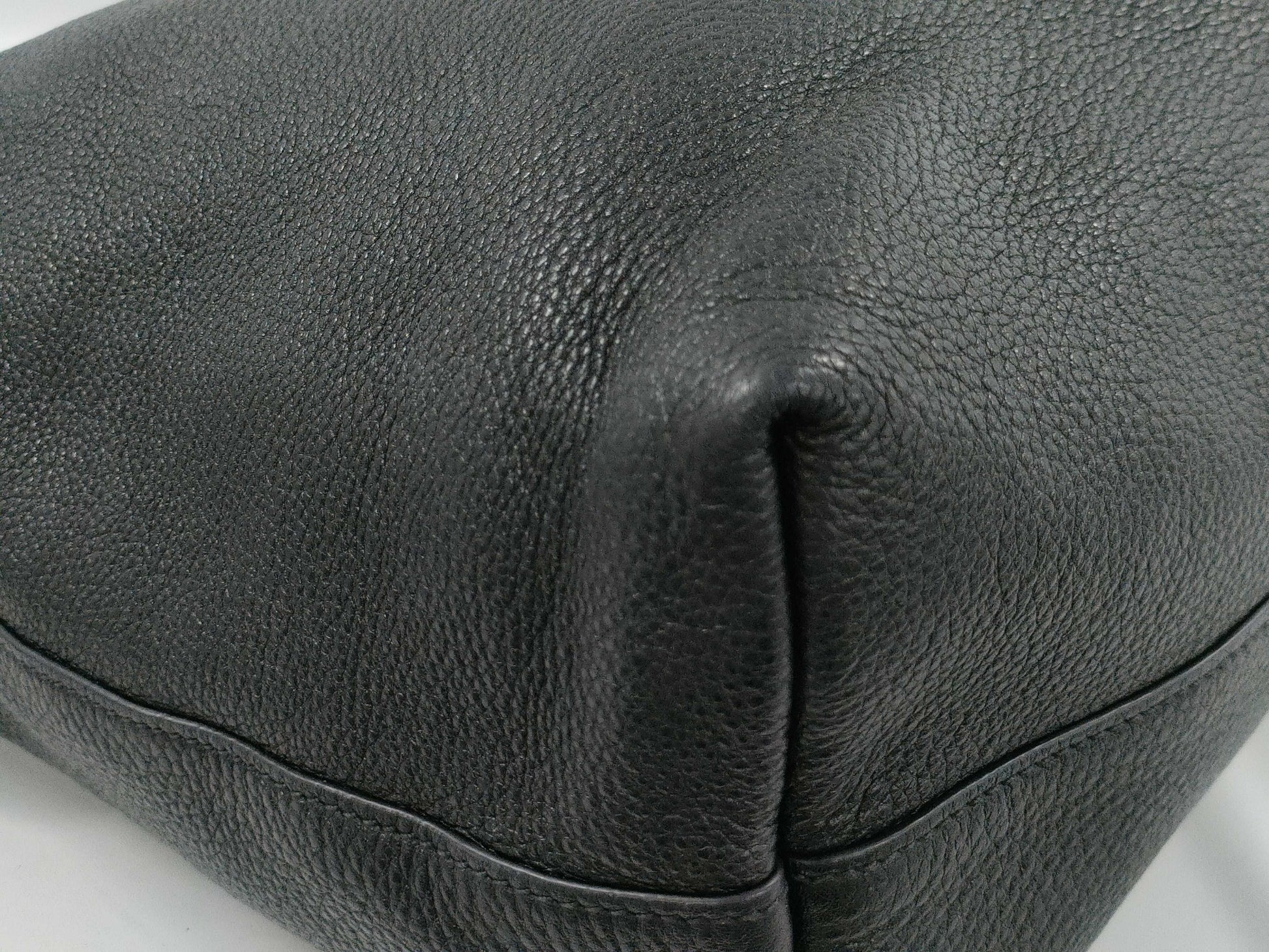 PRADA 2-Way Leather Tote Bag Shoulder Bag Black Tote Bag