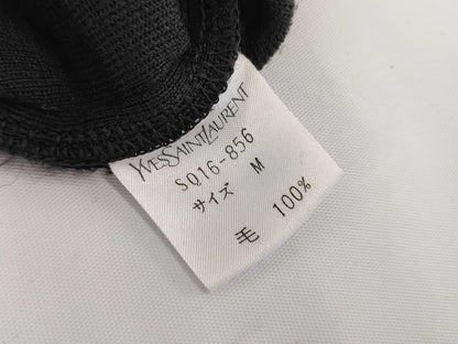 Yves Saint Laurent YSL Long Cardigan, Two-Tone, Black and Royal Blue, Size M