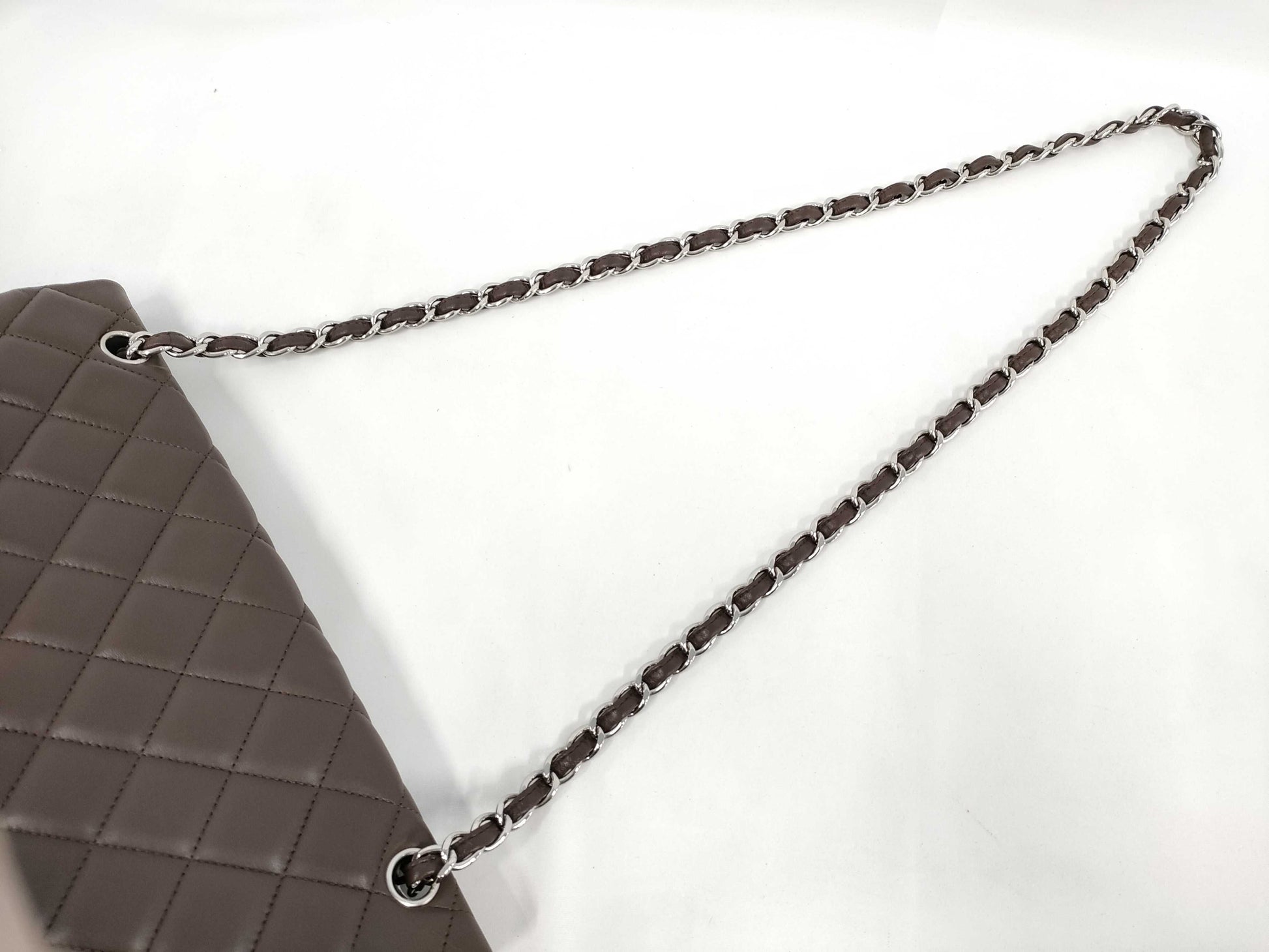 CHANEL Lambskin Matelasse Maxi Shoulder Bag