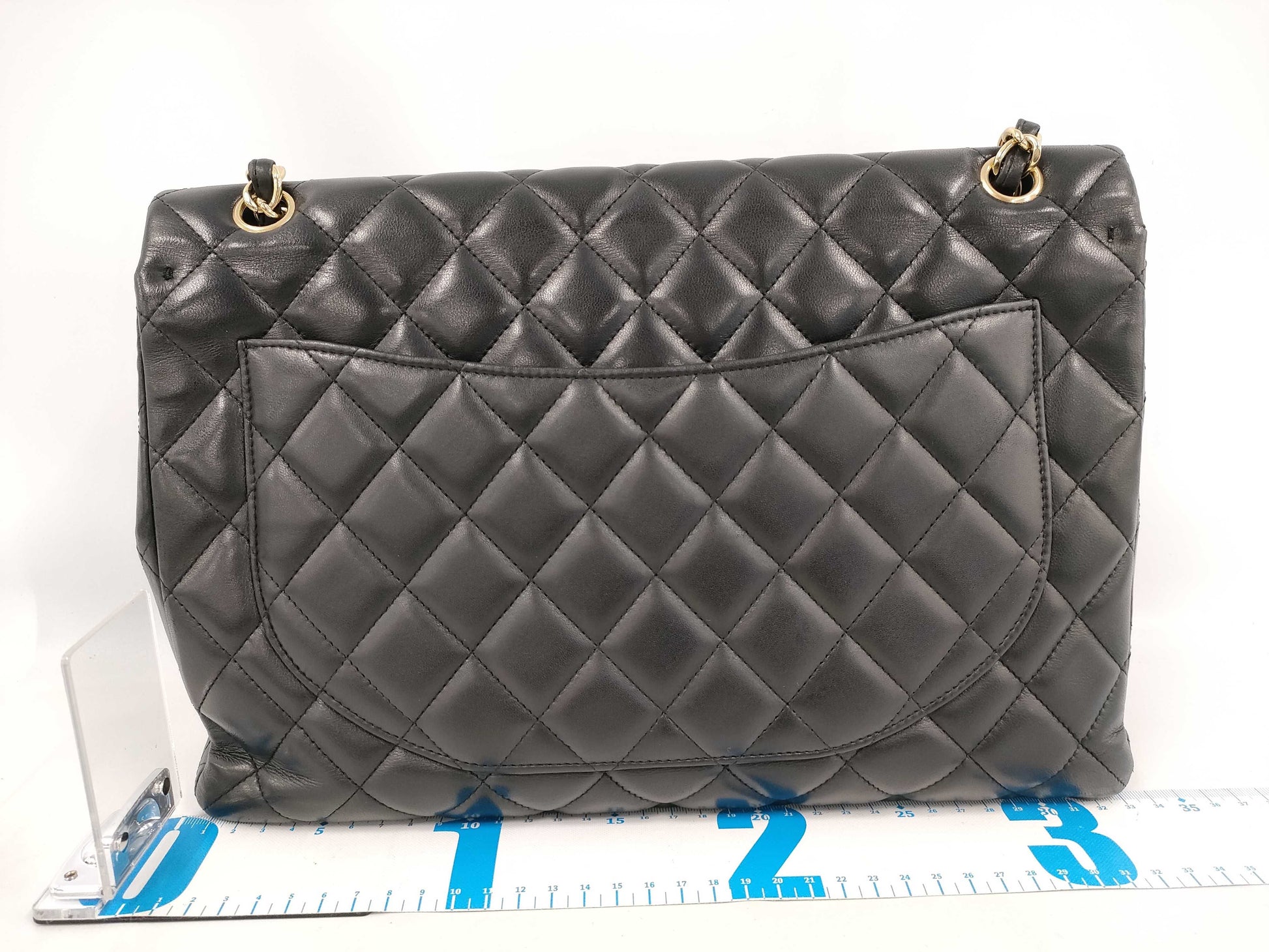 CHANEL Lambskin Matelasse Maxi Shoulder Bag