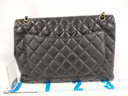 CHANEL Lambskin Matelasse Maxi Shoulder Bag