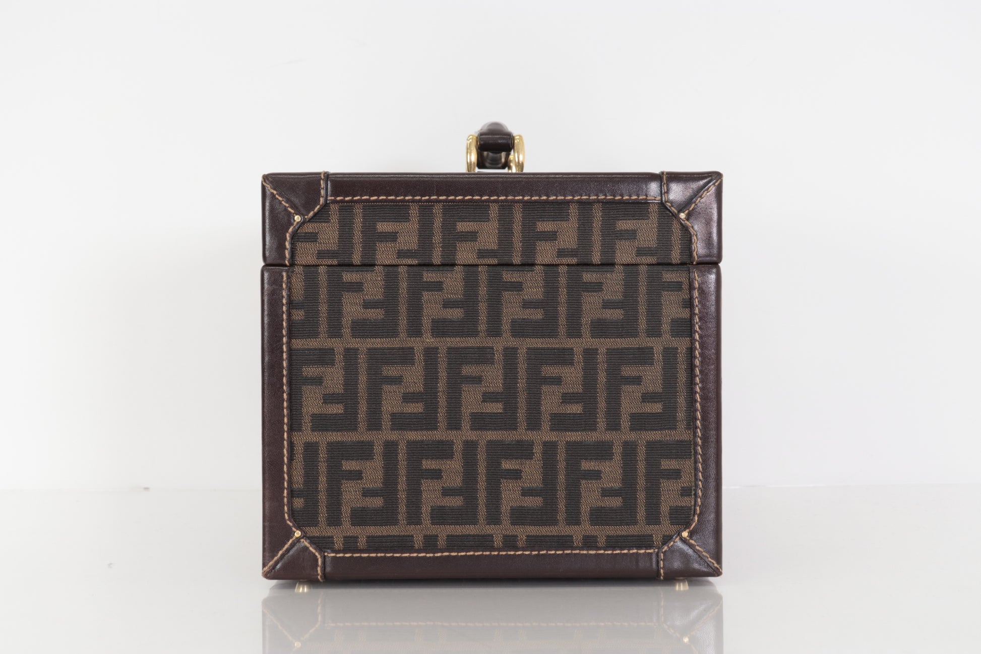 FENDI Vanity Handbag with Dial Lock Mirror
