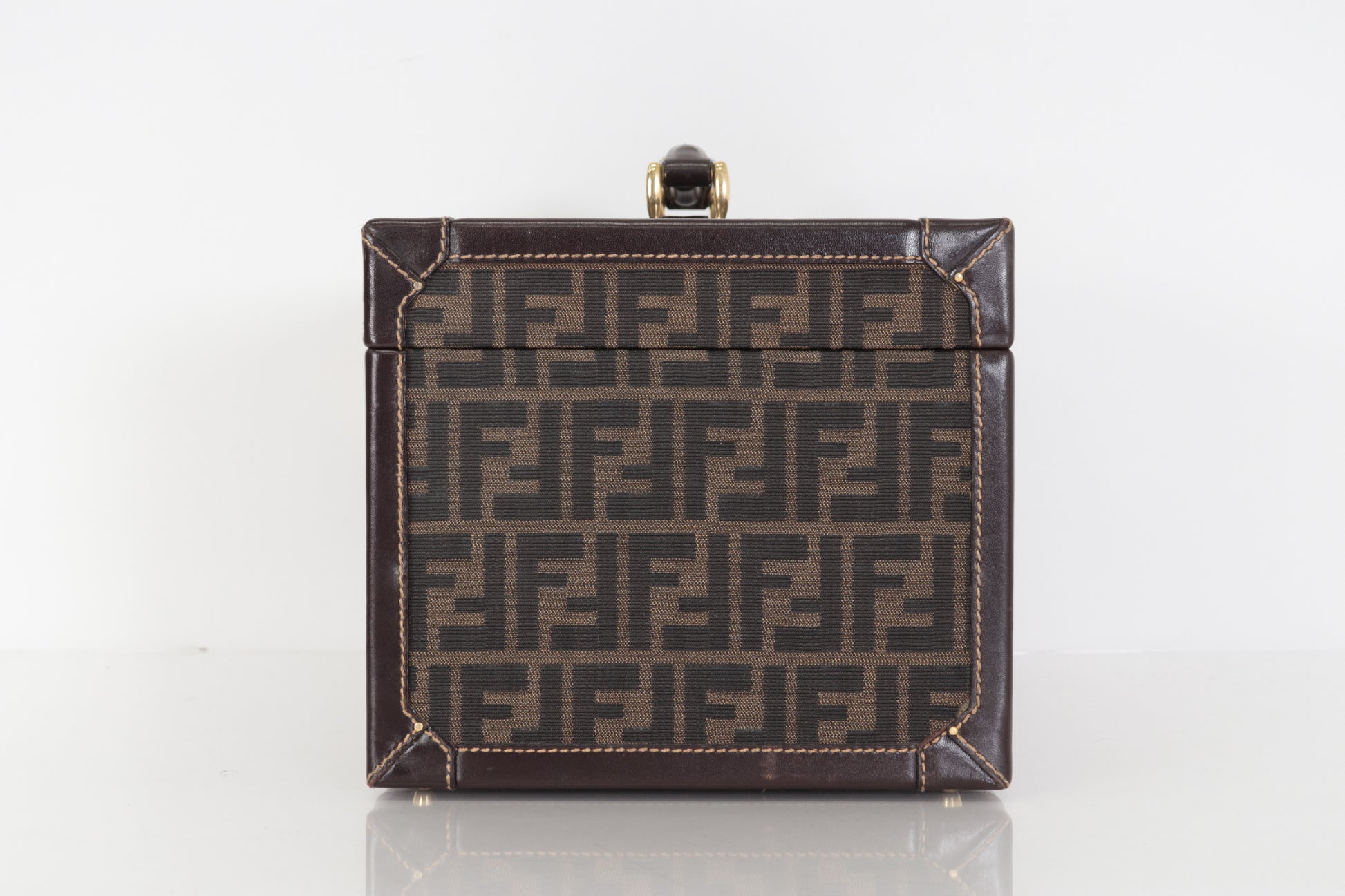 FENDI Vanity Handbag with Dial Lock Mirror