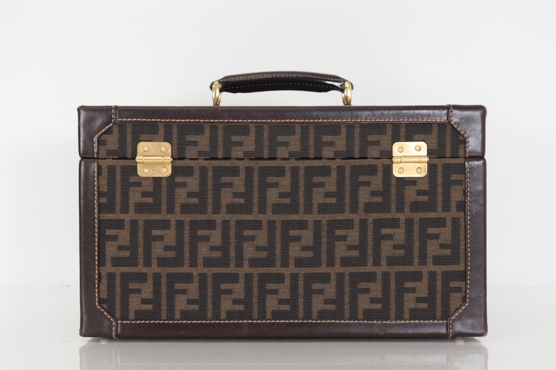 FENDI Vanity Handbag with Dial Lock Mirror