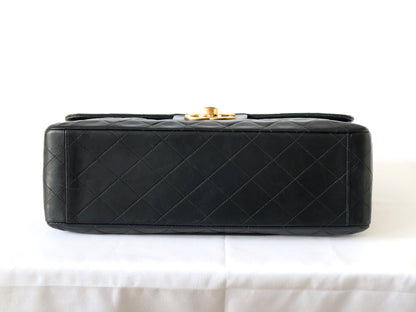 CHANEL Seal Deca Matasse Lambskin W Chain Shoulder Black Shoulder Bag