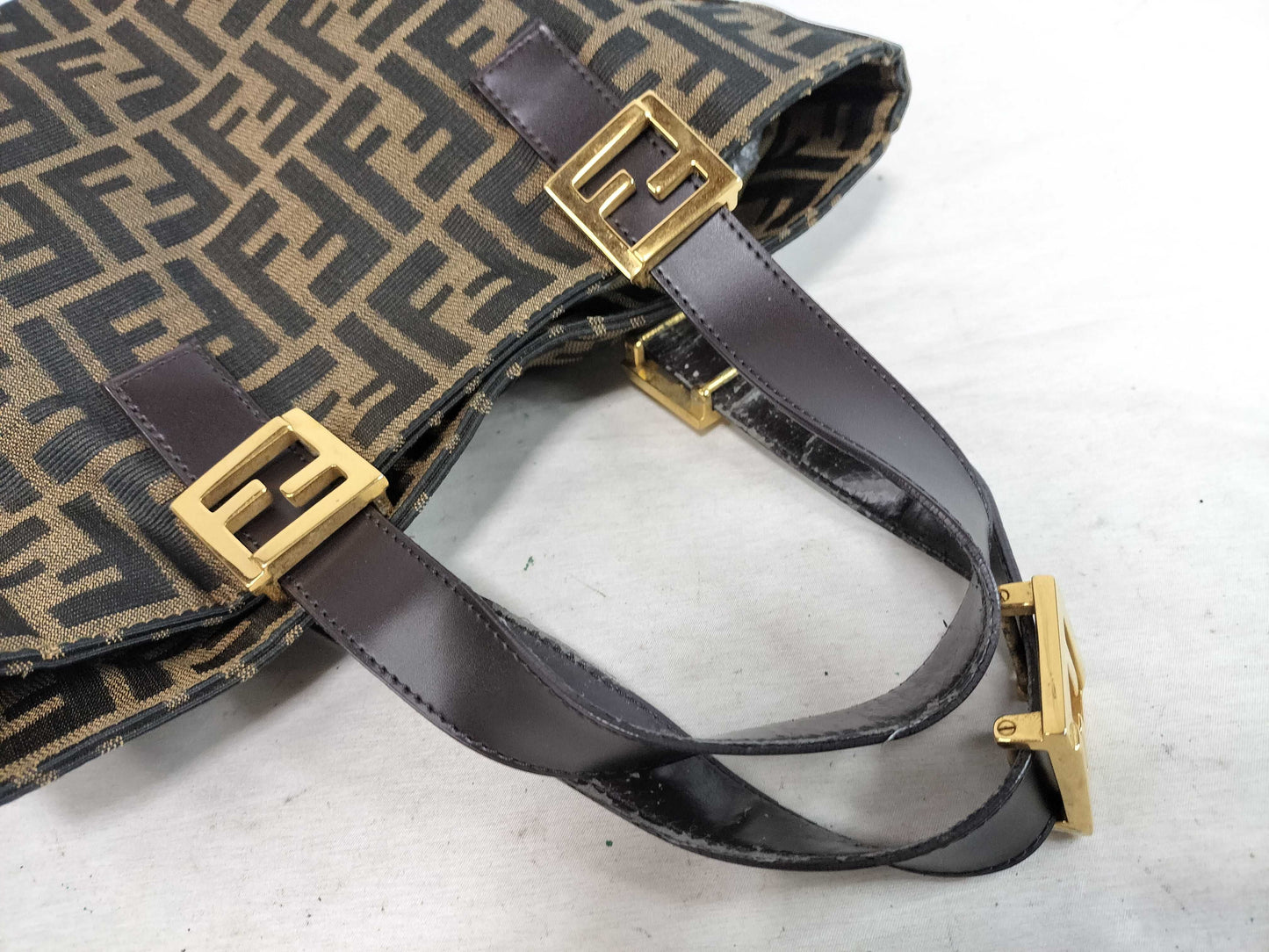 FENDI Zucca Pattern X4 FENDI Zucca Zucchino Handbag Handbag