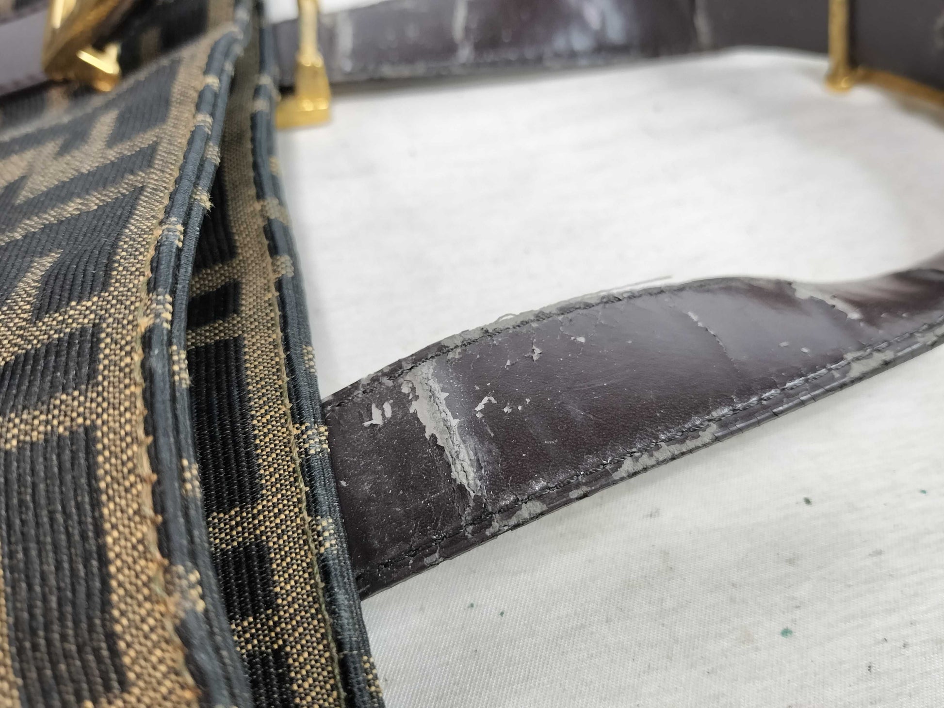 FENDI Zucca Pattern X4 FENDI Zucca Zucchino Handbag Handbag