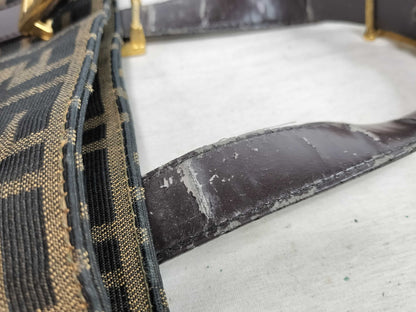 FENDI Zucca Pattern X4 FENDI Zucca Zucchino Handbag Handbag