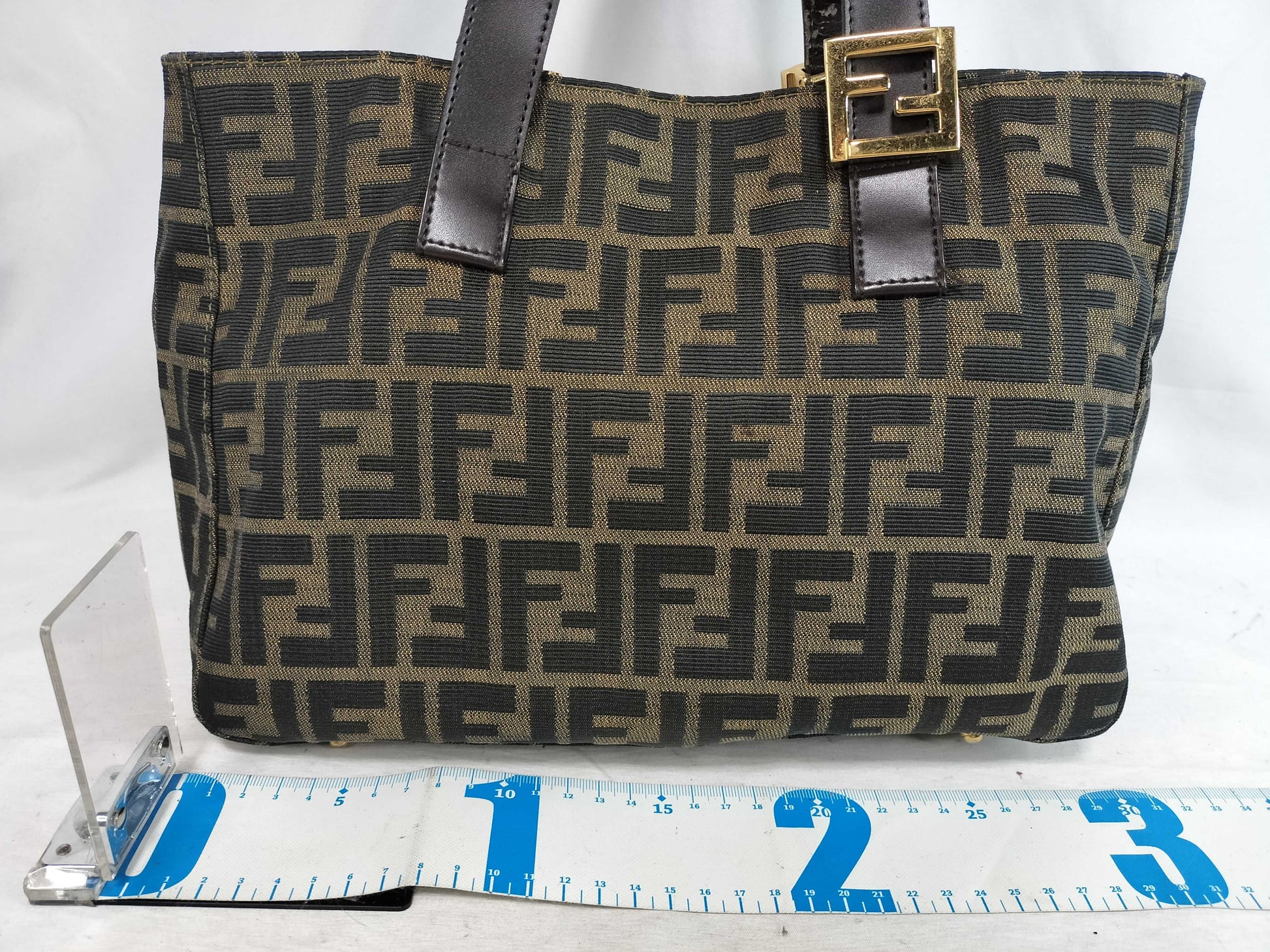 FENDI Zucca Pattern X4 FENDI Zucca Zucchino Handbag Handbag