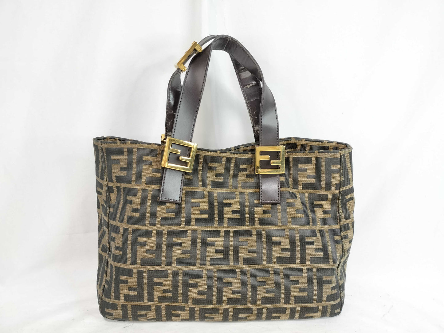 FENDI Zucca Pattern X4 FENDI Zucca Zucchino Handbag Handbag