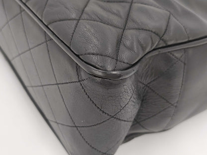 CHANEL Lambskin Chain Shoulder Black Shoulder Bag