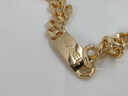 CHANEL Chain Belt Cambon Cocomark Gold Belt