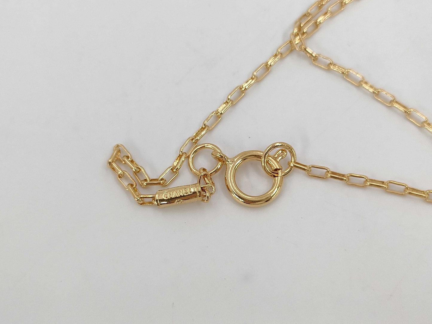 CHANEL Necklace Cocomark Vintage Necklace Gold Necklace