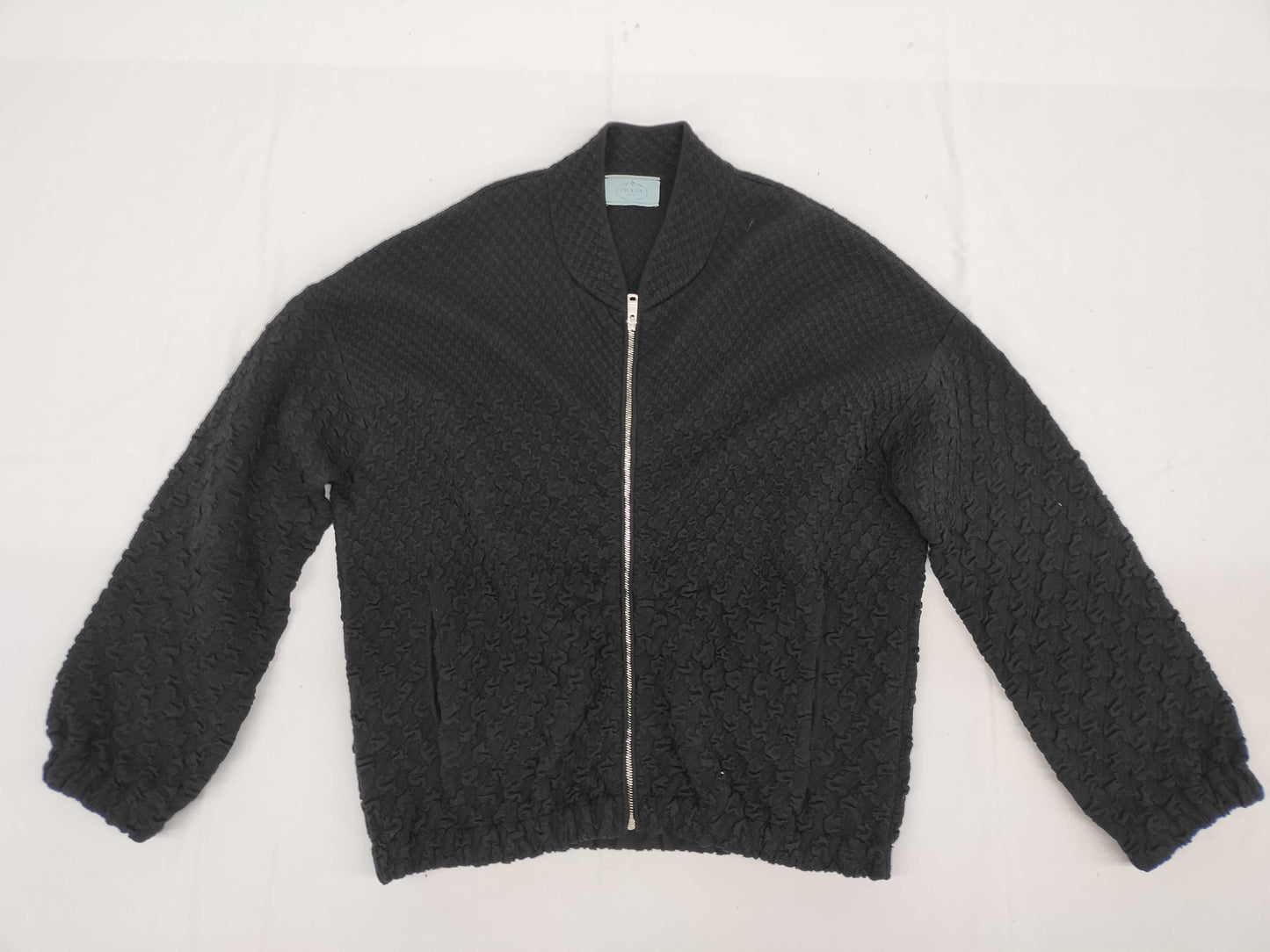 PRADA Prada Knit Blouson Black Unisex Size 38 Jacket