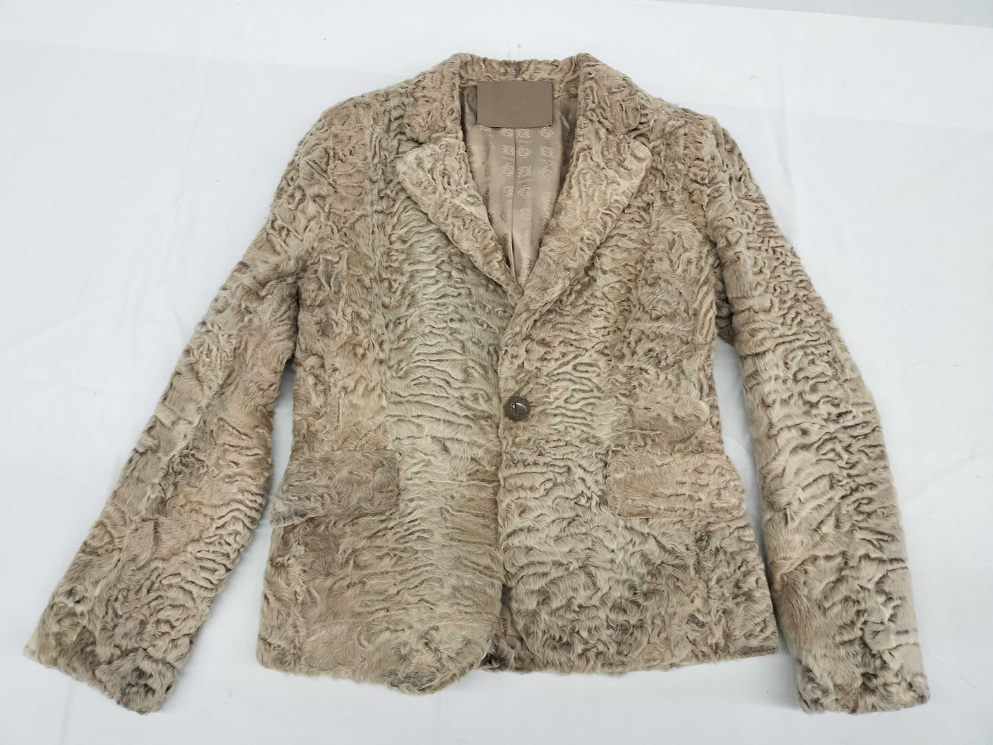 LOEWE Fur Jacket Astrakhan Fur Size 44 Jacket