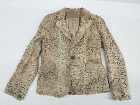 LOEWE Fur Jacket Astrakhan Fur Size 44 Jacket