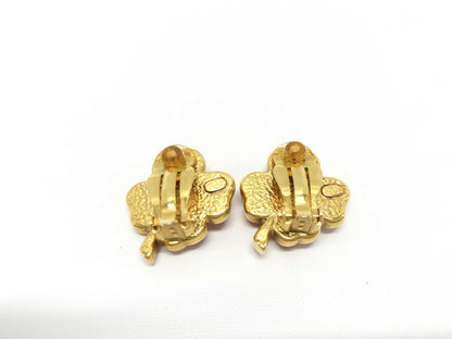 CHANEL CHANEL Earrings 03P Clover Coco Mark Earrings