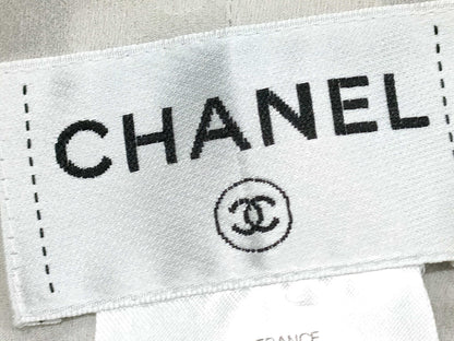 CHANEL CHANEL Dress P49151V35968 Size 34 Mixed Tweed Dress with Crystal Buttons
