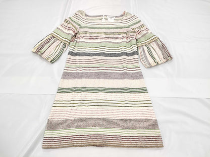 CHANEL CHANEL Dress P31058 07P #34 Multicolor Chain Decorated Balloon Sleeve Dress