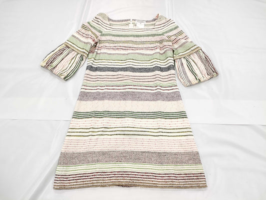 CHANEL CHANEL Dress P31058 07P #34 Multicolor Chain Decorated Balloon Sleeve Dress