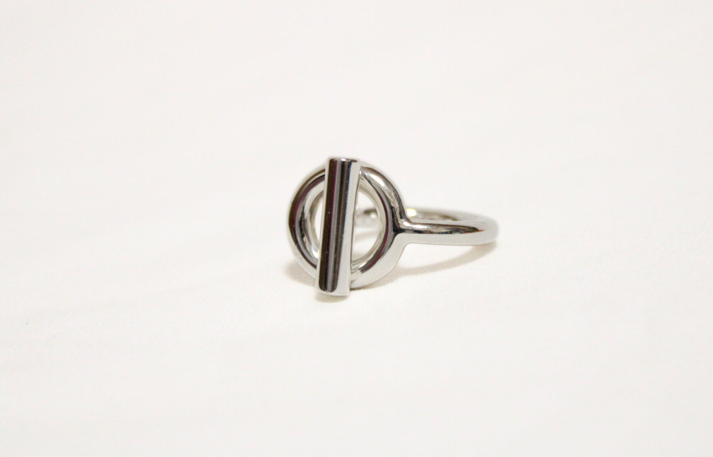 HERMES Croisette Ring, Silver, #48, 9.0g