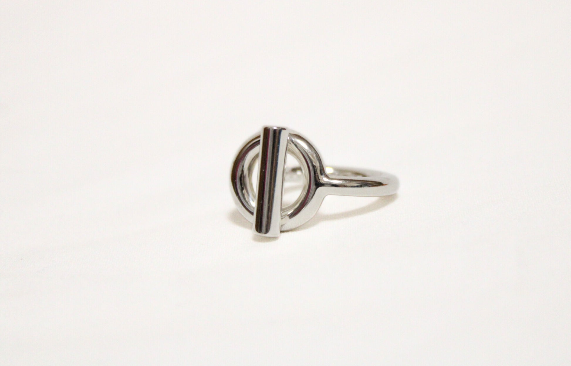 HERMES Croisette Ring, Silver, #48, 9.0g
