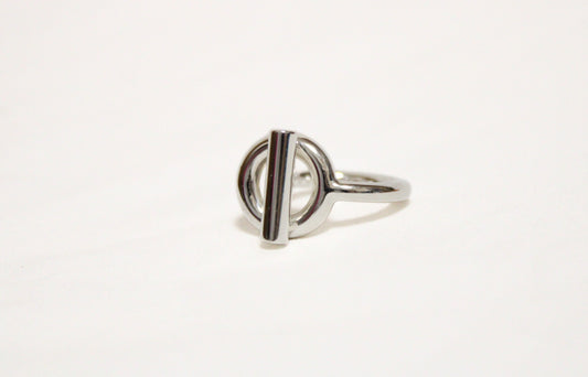 HERMES Croisette Ring, Silver, #48, 9.0g