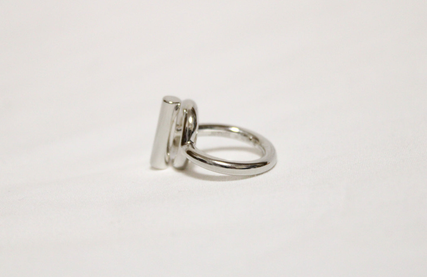 HERMES Croisette Ring, Silver, #48, 9.0g