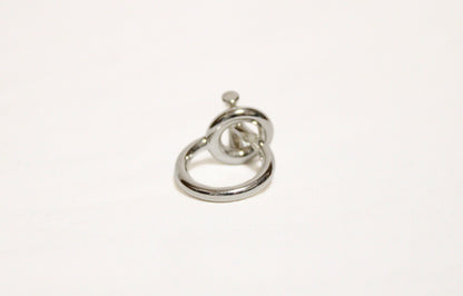 HERMES Croisette Ring, Silver, #48, 9.0g