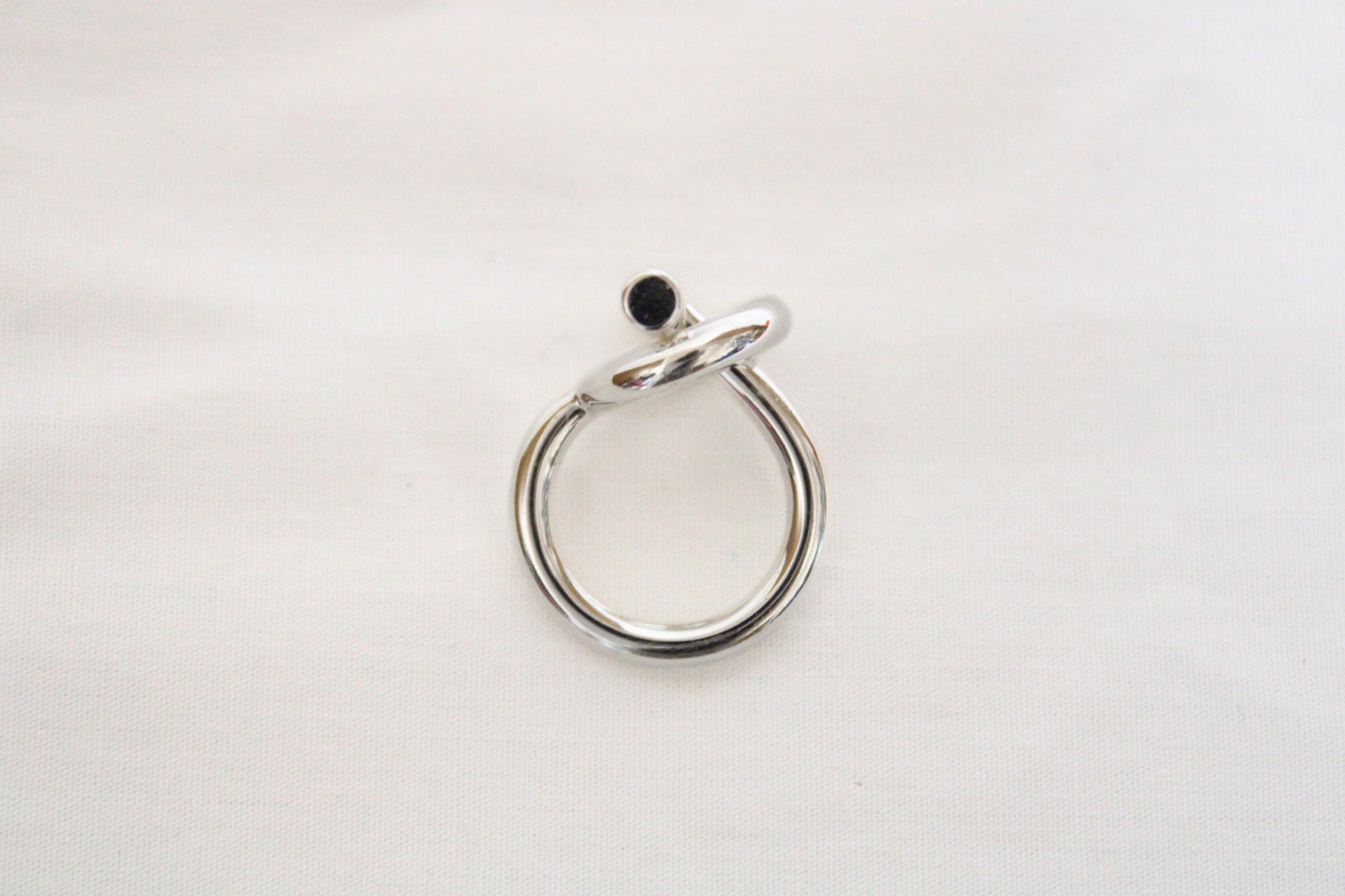 HERMES Croisette Ring, Silver, #48, 9.0g