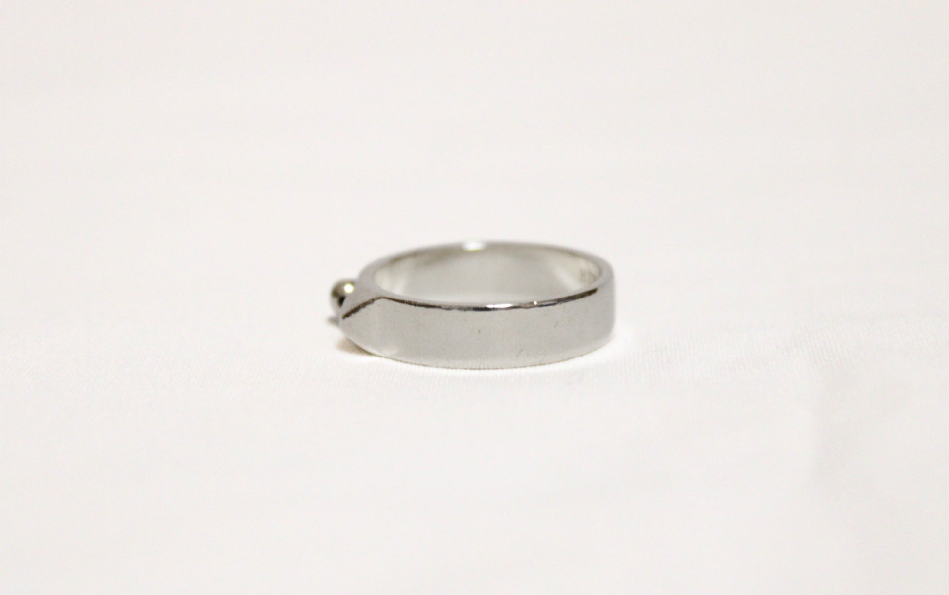 HERMES Collier de Chien Ring, Silver, #56, 4.5g