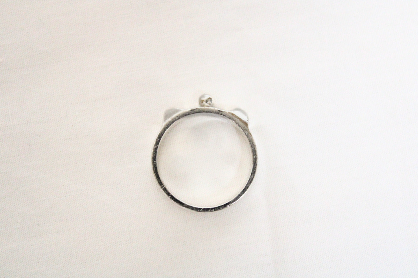 HERMES Collier de Chien Ring, Silver, #56, 4.5g