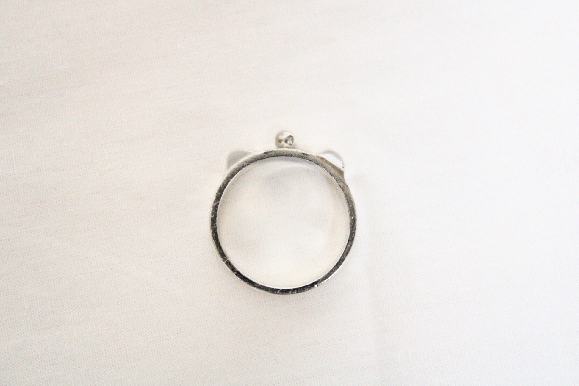 HERMES Collier de Chien Ring, Silver, #56, 4.5g