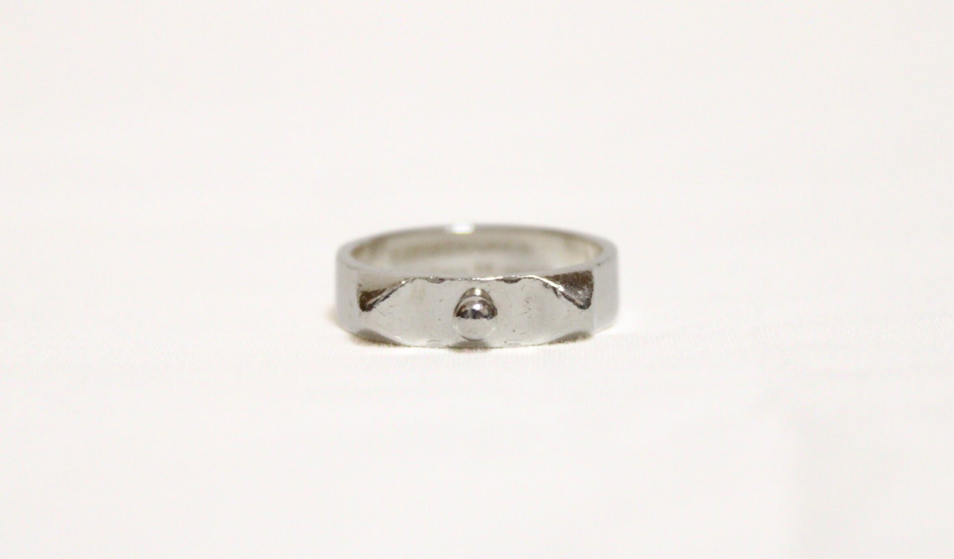 HERMES Collier de Chien Ring, Silver, #56, 4.5g