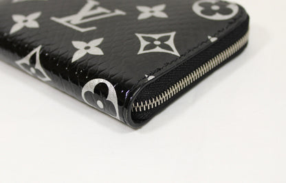 LOUIS VUITTON Vuitton Monogram Exotic Zippy Coin Purse N97059 Black RFID Tag Wallet