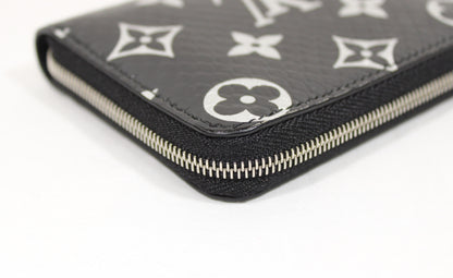 LOUIS VUITTON Vuitton Monogram Exotic Zippy Coin Purse N97059 Black RFID Tag Wallet