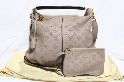 LOUIS VUITTON Vuitton Mahina Selene MM M97141 2WAY Shoulder Bag Beige Shoulder Bag